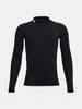 Under Armour Ua Hg Armor Mock Ls-Schwarzes T-Shirt Produktbild-Vorschau 1