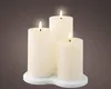 LED Kerzen mit Timer 12,5-17,5cm Wachs 3er Set Creme / Produktbild-Vorschau 3