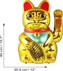Glückskatze - Maneki-neko - Winkekatze - 40 cm - gold Produktbild-Vorschau 5