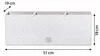 Vaso RATO Case 500, bianco, CWS, con sistema di irrigazione Anteprima dell’immagine prodotto 7