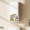 HOMCOM Badkamerkast, wandkast met soft-close deuren en open Productafbeelding-voorbeeld 2
