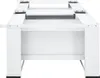 A white metal frame for a washing machine and dryer. Produktbild-Vorschau