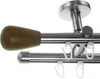 BASIT® Innenlauf Gardinenstange Edelstahl Look 16mm Produktbild-Vorschau 1