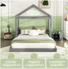 okwish Letto a piattaforma per bambini a forma di casetta Anteprima dell’immagine prodotto 10