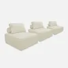 sweeek - 3er-Set Sessel für modulares Sofa Cordbezug - Produktbild-Vorschau 1