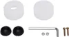 A set of hardware components, likely for furniture or a similar assembly, laid out on a white background. Voir les images du produit