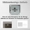 Apothekerschrank 1 Fächer Medizinschrank aus Edelstahl mit Produktbild-Vorschau 4