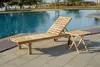 Möbilia Gartenliege aus Teak Holz | Kopfteil 5-fach Produktbild-Vorschau 5