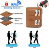 Echtes Leder RFID Kreditkartenetui Damen Herren Slim Wallet Produktbild-Vorschau 5