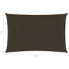 Design Sonnensegel 160 g/m² Braun 5x8 m HDPE, Markisen 2024 Produktbild-Vorschau 7