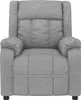 vidaXL Relaxsessel Hellgrau Stoff Produktbild-Vorschau 3
