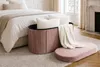 riess-ambiente Polsterbank ÉLAN 80cm rosa Samt ovale Produktbild-Vorschau 4