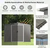 GOPLUS Gerätehaus mit Fundament,4,74 ㎡, 8,59 m³ Produktbild-Vorschau 3