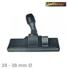 A black vacuum cleaner floor nozzle is presented against a white background. Produktbild-Vorschau