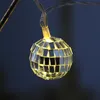 Discokugel Lichterkette - 10 kleine Spiegelkugel für Deine Party - Batteriebetrieb Produktbild-Vorschau