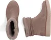 A top-down and side view of a pair of brown women's boots. Produktbild-Vorschau