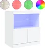 vidaXL Sideboard avec lampes LED blanc 60x37x67 cm Voir les images du produit 2