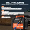 A VEVOR refrigerant recovery machine is shown with text overlays describing its automatic modes. Anteprima dell’immagine prodotto