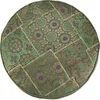 Orientalisches Rundes Patchwork Kissen 50 cm, Sitzkissen, Produktbild-Vorschau 2