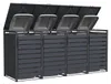 Mülltonnenbox Gary 4er B x T x H 265 x 80 Produktbild-Vorschau 3