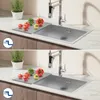 Edelstahl Küchenspüle 75 x 45 cm, große Einbauspüle, Produktbild-Vorschau 2