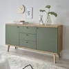 Wohnzimmer Sideboard, 160cm in Eiche mit grün AVEZZANO-61 Produktbild-Vorschau 2