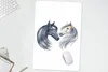 MuchoWow® Mauspad Mousepad Pferde - Aquarell - Grau - Produktbild-Vorschau 5