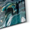 DEQORI Glasbild Echtglas 60x30 cm 'Flüssige Marmorkunst' Produktbild-Vorschau 4