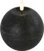 Countryfield LED-Kugelkerze Ø10 cm Schwarz Rustikal – Produktbild-Vorschau 1
