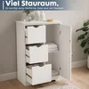 Armoire de salle de bain, commode MDF avec tiroirs, petite Voir les images du produit 3