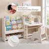 COSTWAY 4 in 1 Kindersitzgruppe, Kindertisch mit Produktbild-Vorschau 8
