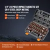 VEVOR Profi Steckschlüsselsatz CR-V-legierter Stahl 23-tlg Produktbild-Vorschau 3