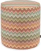 H.O.C.K. Maribel Outdoor Hocker Pouf rund mit Keder Produktbild-Vorschau 1