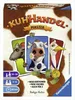 The image shows the front of a board game box with cartoon animals and game information. Produktbild-Vorschau