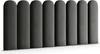 A row of padded wall panels with rounded tops, displayed against a white background. Anteprima dell’immagine prodotto