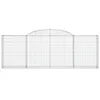 Gabionen mit Hochbogen 15 Stk 300x30x100/120cm Verzinktes Produktbild-Vorschau 4