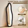 Grand miroir noir 160x50 cm, Miroir sur pied au Mural ou à Voir les images du produit 3