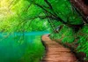 Vlies Fototapete Landschaft Brücke 350x256 cm Tapeten Produktbild-Vorschau 2
