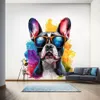 Französische Bulldogge mit Sonnenbrille – Decords Wandtattoo, Produktansicht 1 Productafbeelding-voorbeeld