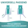 Diagrams showing the dimensions and compatibility of a shower door seal for different glass thicknesses. Anteprima dell’immagine prodotto