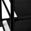 Close-up view of the corner joint of a black shoe rack with shelves. Produktbild-Vorschau