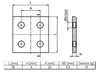Verbinderplatte Alu vernickelt 40x40 Produktbild-Vorschau 2