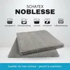 Flauschige Teppichfliesen grau 50 x 50 cm Selbstliegende Produktbild-Vorschau 5