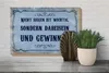 Holzschild Spruch 30x20cm nicht siegen ist wichtig sondern Produktbild-Vorschau 4