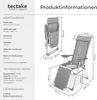 tectake® 2 Aluminium Gartenstühle klappbar mit Kopfteil und Produktbild-Vorschau 7