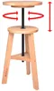 Artina Malhocker Arles Ø 30 cm Drehhocker Buchen-Holz, Produktbild-Vorschau 4