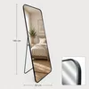 STYLER Lustro stojące aluminiowe 50x140 cm czarne Podgląd zdjęcia produktu 8