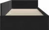 vidaXL Eckbettgestell mit Kopfteil Schwarz 100 cm x 200 cm Produktbild-Vorschau 6