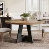 Tribesigns Farmhouse, tavolo da pranzo rotondo da 120 cm Anteprima dell’immagine prodotto 11