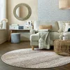 Geometrischer Wohnzimmer-Teppich in Naturfarben_Naturfarben_Rund_#sku_BARK503119375715-BARK503119375716# Produktbild-Vorschau